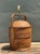 Wood Vintage Woven Rattan Basket Lamp For Sale - Image 7 of 12