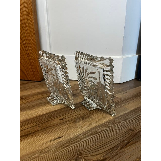 Mid 20th Century Pair of Vintage 5th Ave Cystal Picture Frames For Sale - Image 5 of 10