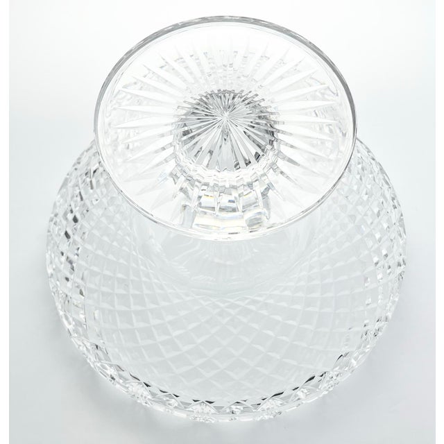 1990s Waterford “Master Cutter Collection” Large Crystal Centerpiece Pedestal Bowl For Sale - Image 10 of 11