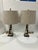 Pair of 1930s Inlay Marble Lamps For Sale - Image 4 of 9