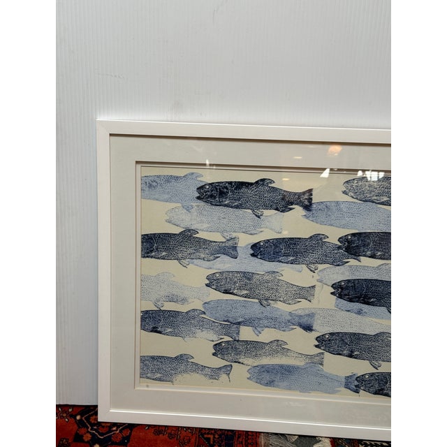 Blue Wendover Art Group for Sunrise Home Coastal Wood Block II Artwork For Sale - Image 8 of 12