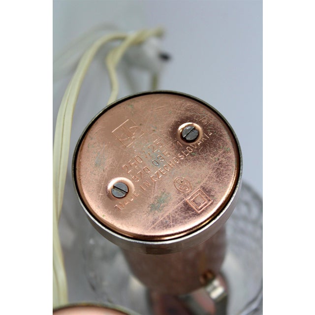 Copper Table Lamps from Kamenicky Senov, 1970s, Set of 2 For Sale - Image 12 of 13