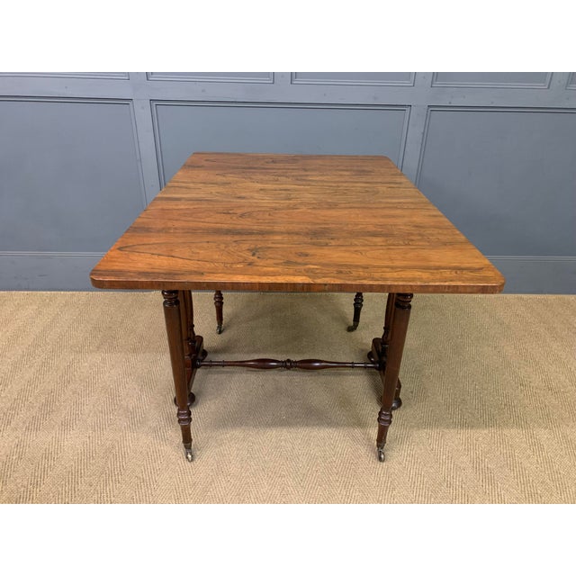 William IV Rosewood Sutherland Table, 1835 For Sale - Image 9 of 16