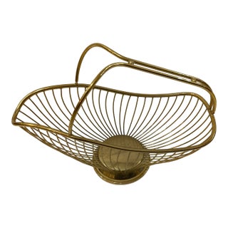 1980s Bottle Holder Italian Gold Toned For Sale