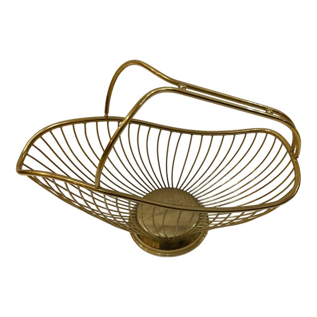 1980s Bottle Holder Italian Gold Toned For Sale