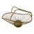 1980s Bottle Holder Italian Gold Toned For Sale