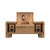 Brown Ronnie Vinyl Sideboard by Wood Tailors Club For Sale - Image 8 of 18