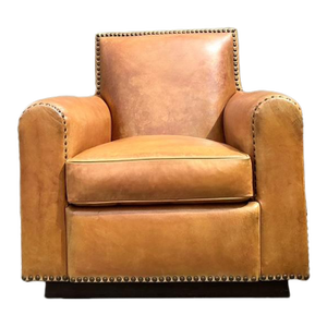 Vintage Ralph Lauren Nailhead Leather Club Chair