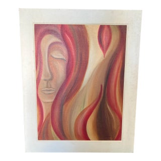 Original Elise Friederike Abstract Oil Painting “No. 56” (1977) For Sale