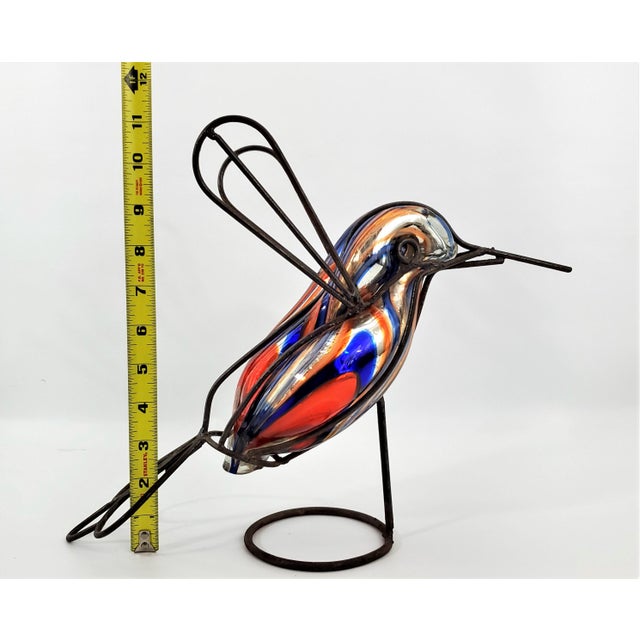 F.B. Rogers Silver Co. Sculpture Mercury Glass Hummingbird Bird For Sale - Image 4 of 13