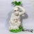 Vintage Majolica Monkey Pair With Palm Tree, Italy, 16” Tall For Sale - Image 9 of 12