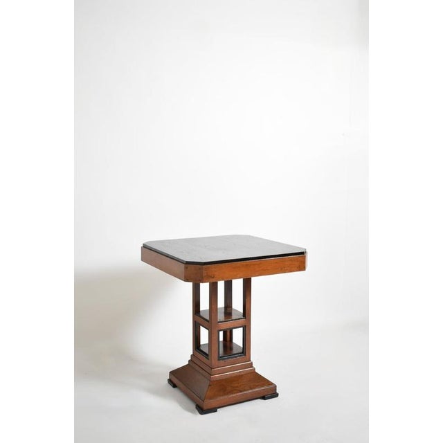 Amsterdam School Pedestal Table, 1920s For Sale - Image 6 of 6