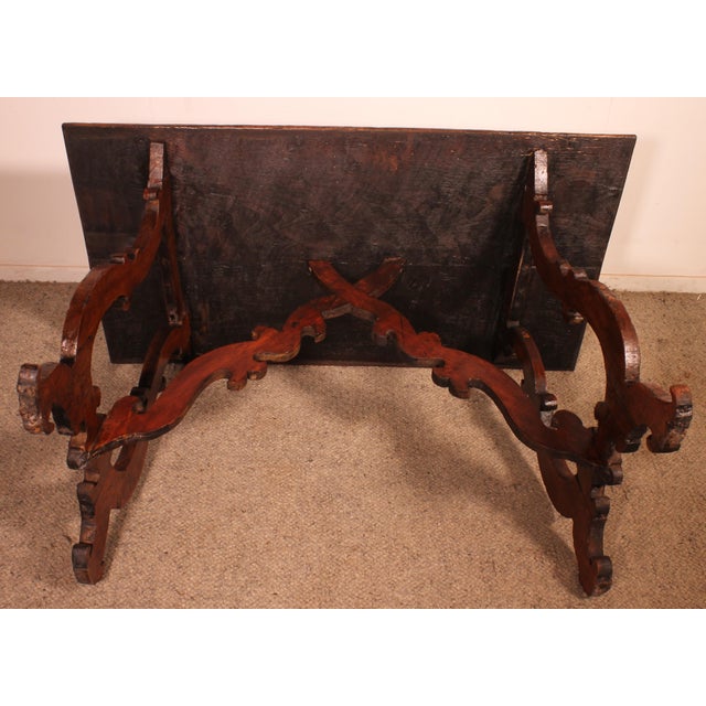 17th Century Italian Renaissance Walnut Table For Sale - Image 5 of 13