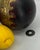 French Antique Bowling Ball With Brass Decoration For Sale - Image 9 of 12