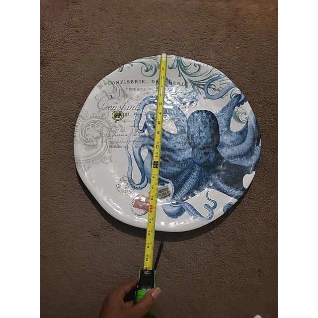 18' 'melamime platter features a nautical design and would look great at a beach house.that This platter is a great...