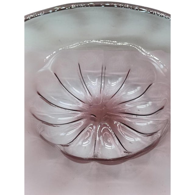 Mauve Murano Glass Centerpiece by Vittorio Zecchin for MVM Cappellin, Italy, 1930s For Sale - Image 13 of 15