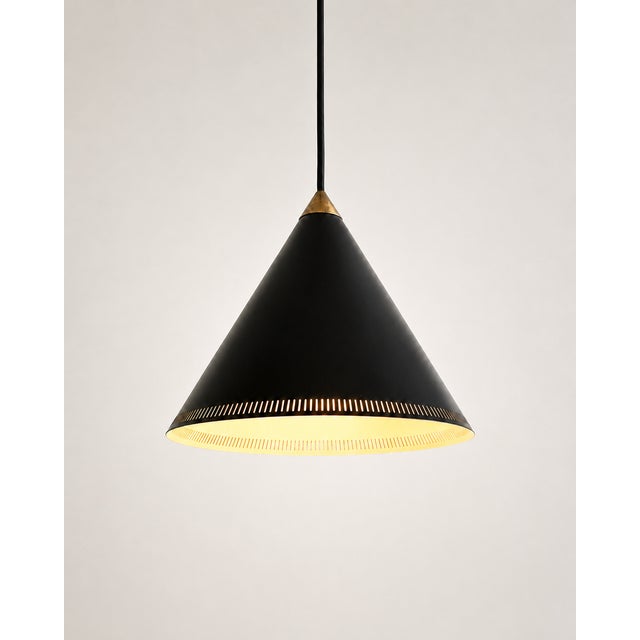 Kegle-Style Pendant Lamp attributed to Bent Karlby for Lyfa, 1960s For Sale - Image 12 of 12