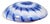 Blue and White Murano Glass Ceiling Light, Italy, 1970s For Sale