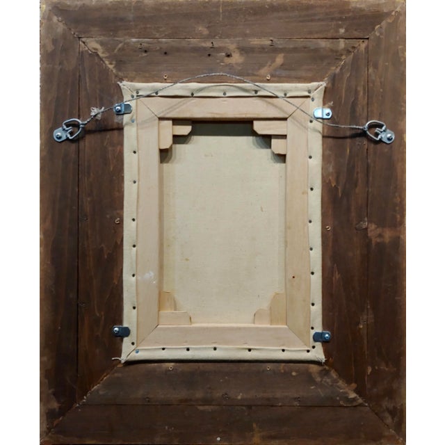 Textile William Constable Adam-The Gate to the Flower Garden-Oil Painting -C1910s For Sale - Image 7 of 8