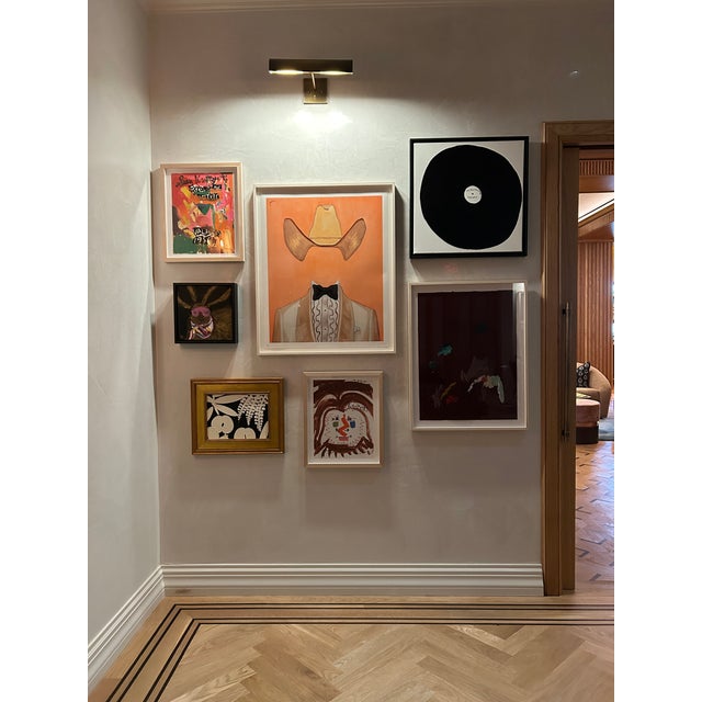 Contemporary CUSTOM: Abstract Vinyl Record Painting, Islands in the Stream by Dolly Parton & Kenny Rogers For Sale - Image 3 of 3