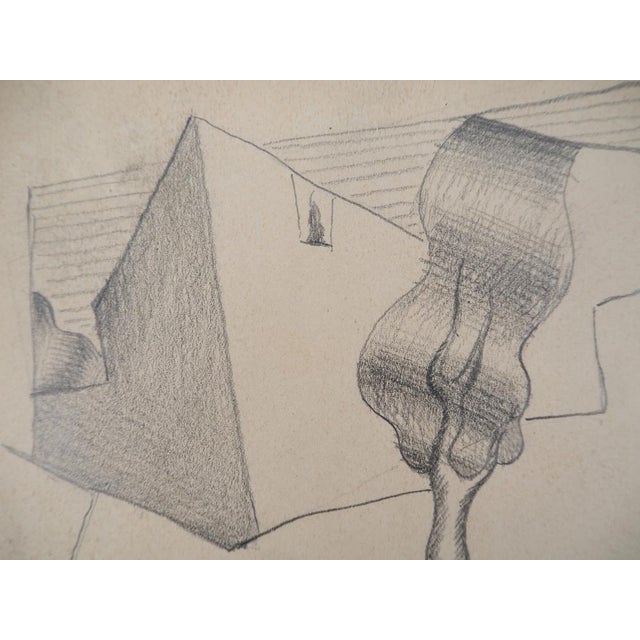 Léopold Survage, Cubist Landscape, Original Drawing For Sale - Image 3 of 6