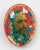 Razor's Edge by Marc Scheff | Oil and mixed media featuring a man's face with colorful accents For Sale