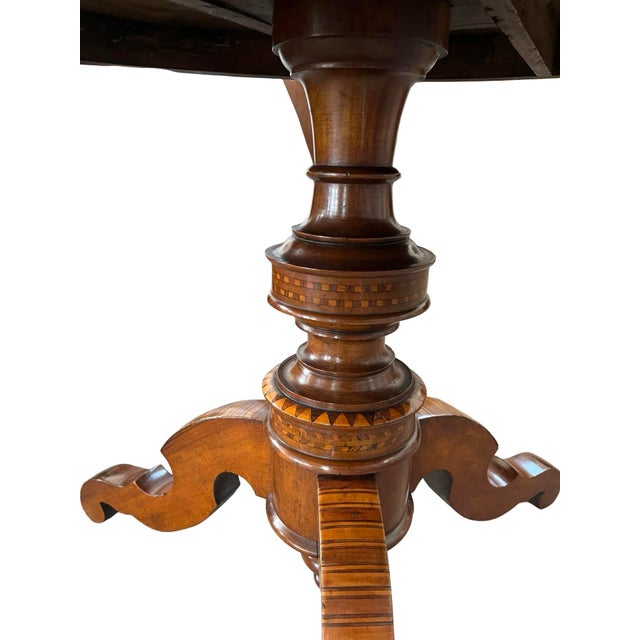 Antique Italian Sorrento Side Table, 1800s For Sale - Image 14 of 16
