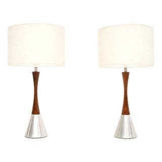 Vintage Swedish Table Lamps from Bergboms, 1960s, Set of 2 For Sale