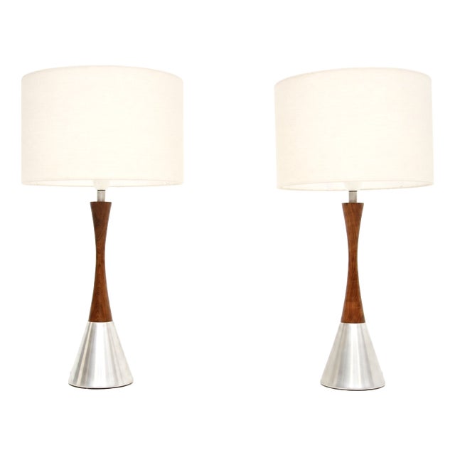 Vintage Swedish Table Lamps from Bergboms, 1960s, Set of 2 For Sale