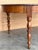 Late 19th Century French Solid Walnut Oval Center Table with Four Turned Legs For Sale - Image 14 of 18