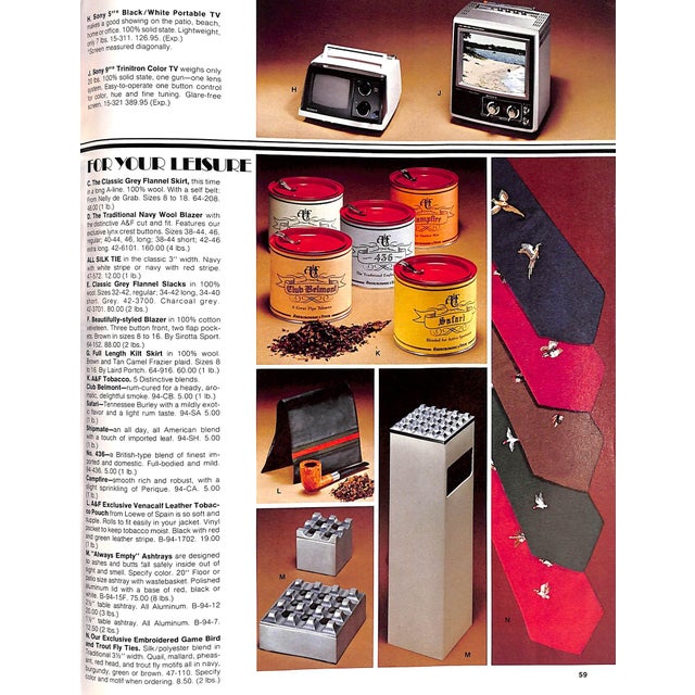 White Abercrombie & Fitch the Blazed Trail 1974 Catalog For Sale - Image 8 of 12