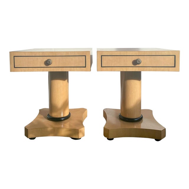 Late 20th Century Hollywood Regency Side Tables by Enrique Garcel - Set of 2 For Sale