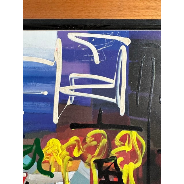 Abstract Expressionism “Paris Nights” Painting by Artist Peter Keil For Sale - Image 3 of 7