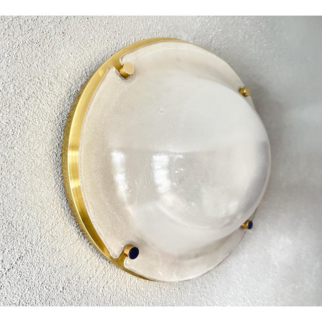 Mid-Century Modern Vintage Flush Mount from Glashütte Limburg, 1970s For Sale - Image 3 of 10