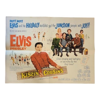 Original Elvis Presley Kissin' Cousins Movie Poster 1964 Rare! For Sale
