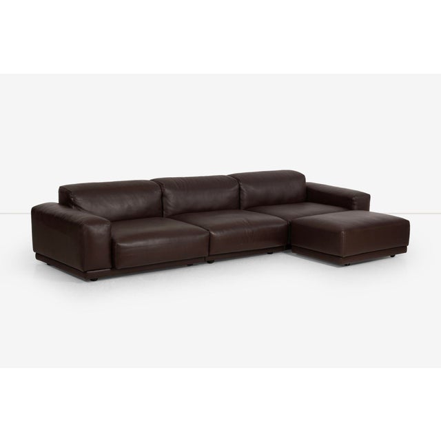 2010s Jasper Morrison for Vitra Chocolate Brown Leather Soft Sectional Modular Sofa 2016 For Sale - Image 5 of 12
