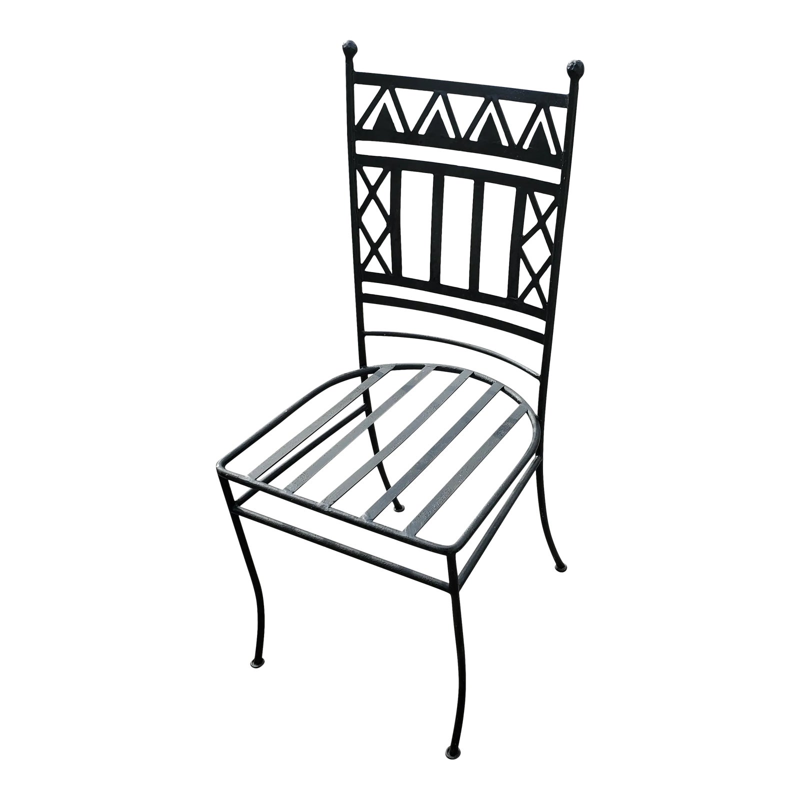 Navaho Style Wrought Iron Chair Chairish