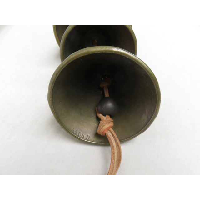 Bronze & Leather Door Bell, 1970s For Sale - Image 11 of 15