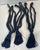 English Vintage Navy Tassel Tiebacks - Set of Three For Sale - Image 3 of 3