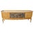 Mid-Century Sideboard with Central Motif Mirror Featuring and Glass Top, 1940s For Sale - Image 4 of 4