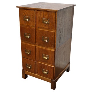 Vintage German Oak Apothecary Cabinet, 1940s For Sale