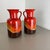 Article: Pottery ceramic vase set of 2. Producer: JASBA Ceramic, Germany. Decade: 1970s. : Set of 2 original vintage 1970s...