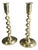 Brass Barley Twist Candlesticks, 1925, Set of 2 For Sale