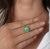Metal Grs Certified 5.83 Carat Colombian Emerald in 18k Floating Solitaire Necklace For Sale - Image 7 of 10