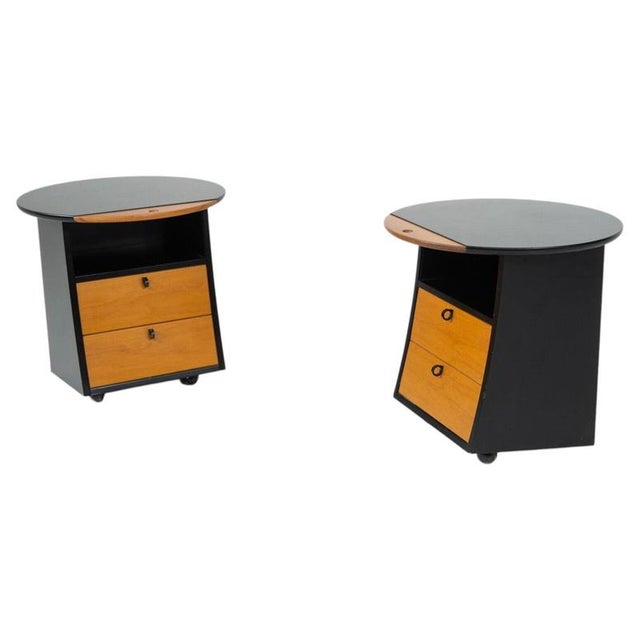 Nightstands by Umberto Asnago for Giorgetti, Italy, 1990s, Set of 2 For Sale - Image 14 of 14