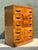 Wood Vintage Deco Burl Wood Stall Chest of Drawers For Sale - Image 7 of 12