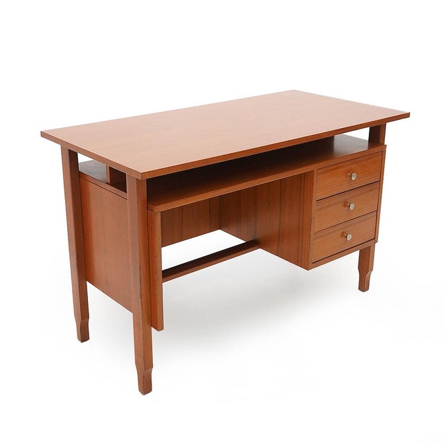 Teak Desk with Drawers, 1960s For Sale - Image 13 of 13