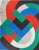 Sonia Delaunay, Blue, Green and Red Composition, 1968, Original Lithograph For Sale