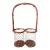 Vintage Boho Chic Wicker and Wire Double Wine Bottle Caddy With Handle For Sale