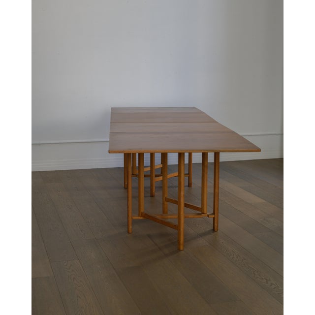 Brown 1960s Maria Table by Bruno Matthson for Firma Karl Mathsson, Sweden For Sale - Image 8 of 9
